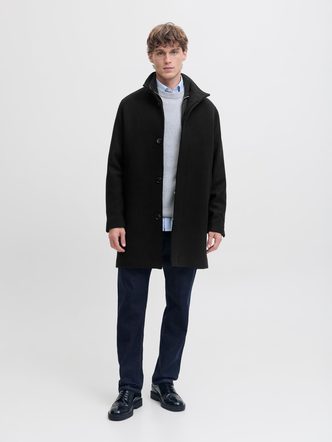 JACK & JONES Cappotto | Regular Fit, Maniche lunghe, Lungo, Casual, Non lavare