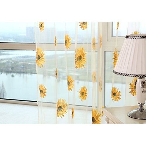 VORCOOL Finestra di Tulle Trasparente Schermo a