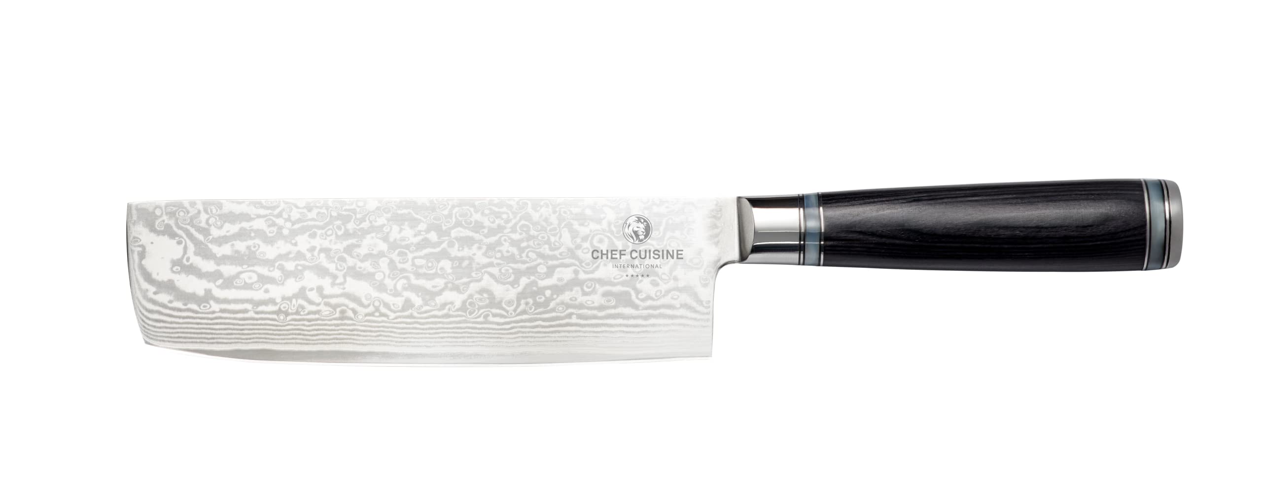 CHEF CUISINE Damast Messerset, 3-tlg., Nakirimesser Santokumesser Sashimimesser