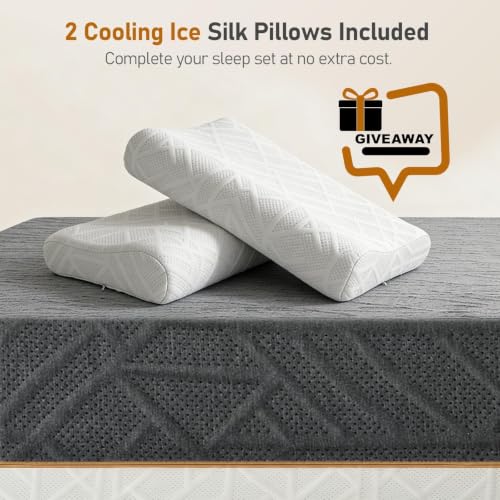 Image of Extra Firm Queen Mattress 12-Inch: 2 Bonus Pillows, Extra Firm&Medium Firm