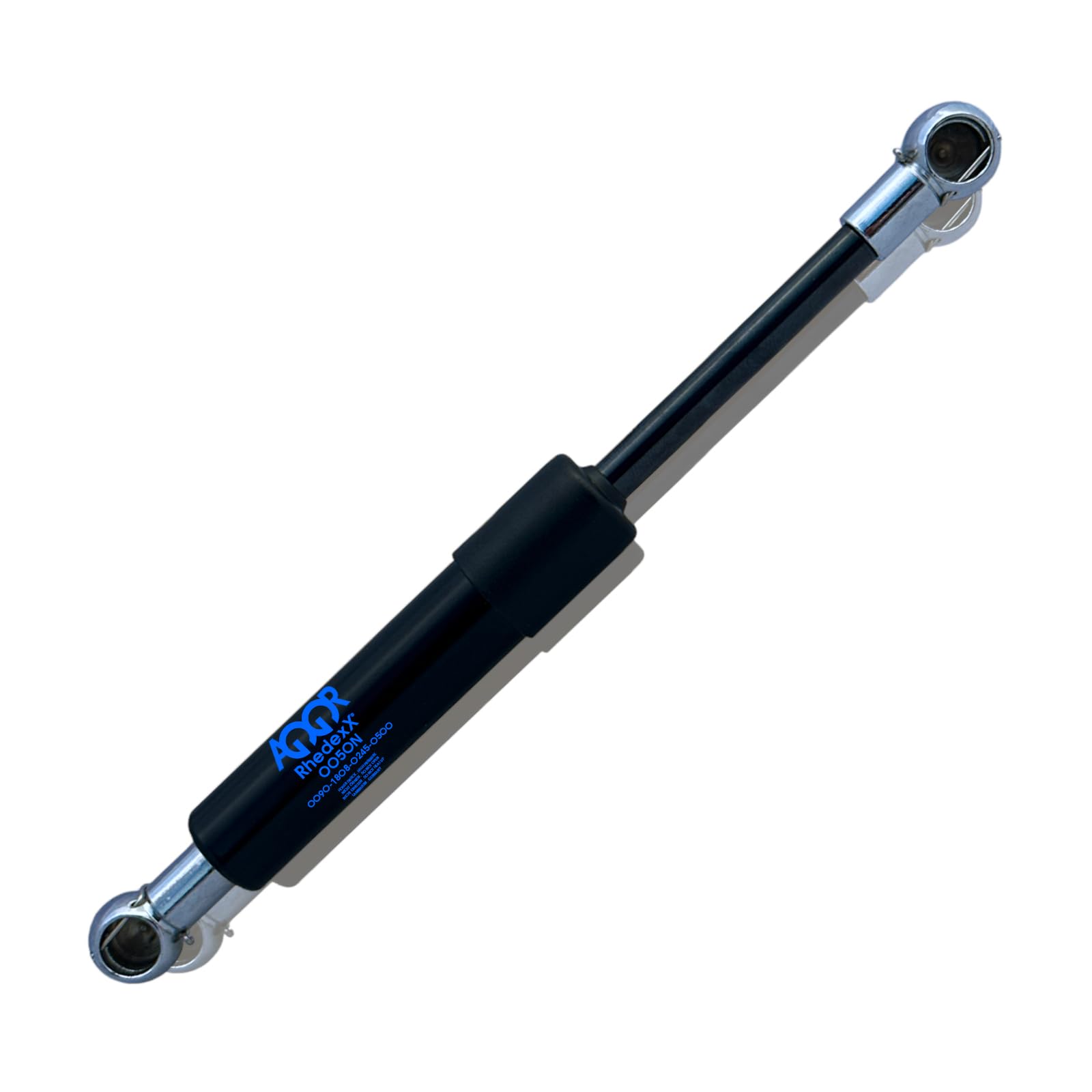 Molla a gas per ammortizzatore a gas, 245 mm/90 mm/50N-800 N, lunghezza 245 mm, hub 90 mm, Kraft-50N-800 N, molla a gas con padella angolare M6 (245/90/600 N)