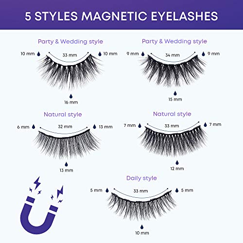 image for VELAMO Magnetic Eyeliner and Lashes Kit, Magnetic Eyeliner and Multi S