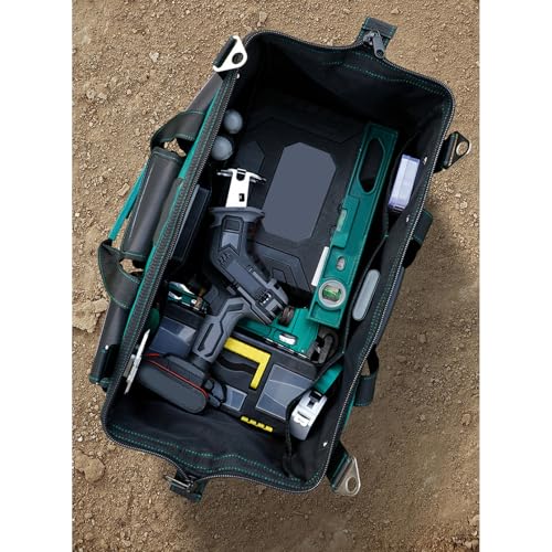 Sac à outils à large ouverture de grande capacité pour chantiers - 5