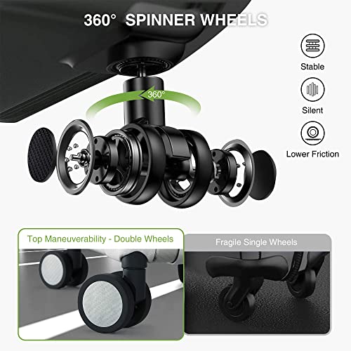 Luggex Aluminum Luggage Carry On, 20 Inch No Zipper Luggage Metal Suitcase, Classy Carbon Fiber Pattern For Elegant Journey (Metal Carry On Luggage) #TOP4