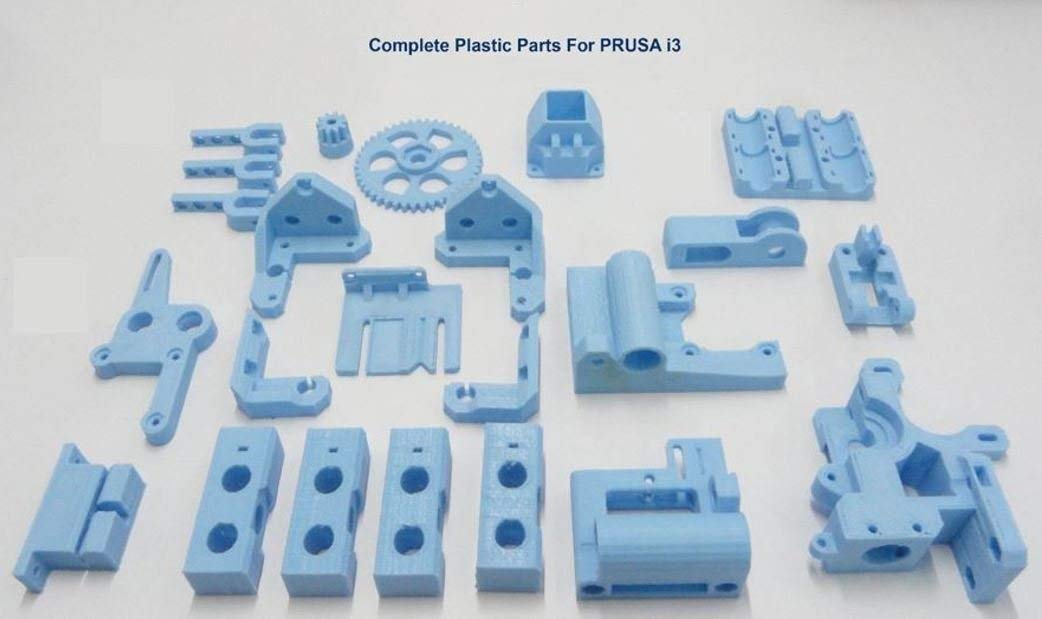 Reprap Prusa Mendel i3 Rework 3D Printer PLA 3D Printed Plastic Parts Kit DIY