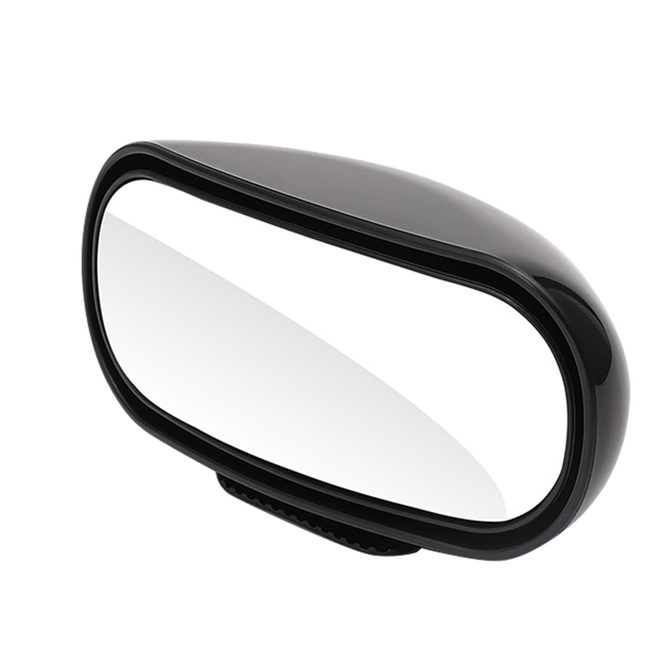 UGSHY 1 PC Car Auxiliary Rearview Mirror, 4.92" x 1.96" 360° Adjustable Expanded Field of View Rearview Mirror Blind Spot Mirror, Self-adhesive Modification Accessories, for Most Models (Black)