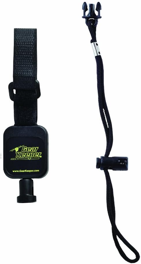 Gear Keeper Hard Hat Tether RT5-5602 Low Profile Retractable Lanyard with 18oz Hard Hat Weight Limit - Threaded Stud Vest Mount - 12" Spectra/Nylon Line Extension ANSI/ISEA 121 Compliant- USA Made