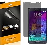 [2 Pack] Supershieldz- Privacy Anti-Spy Screen Protector Shield For Samsung Galaxy Note 4 + Lifetime Replacements Warranty - Retail Packaging
