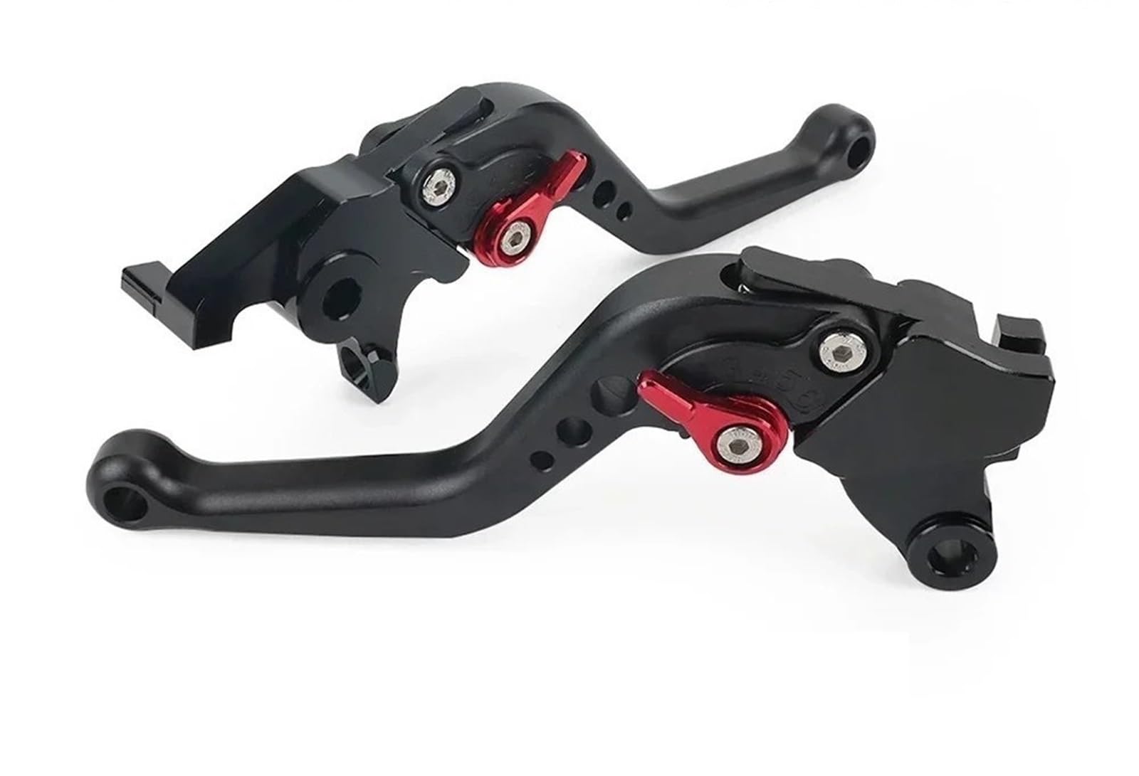 Ouvecr Short Black Motorbike Brake Levers For Cfmoto 450Mt 800Mt 650Mt 700Mt 2022-2025 Foldable Short Control Handle Brake Clutch Lever(Short Black)