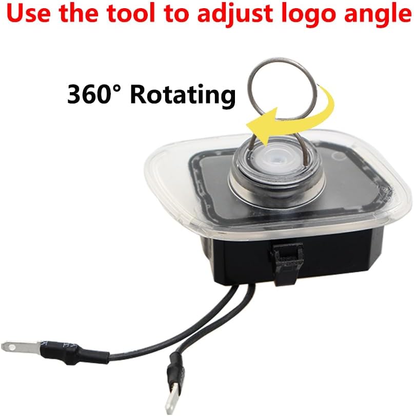 Side Mirror Led Puddle Light with Logo Projector for Ford F-150 F-250 F-350 2015-2023, Non Fading 4K-HD Car Ghost Shadow Welcome Lamp, 2-Pack