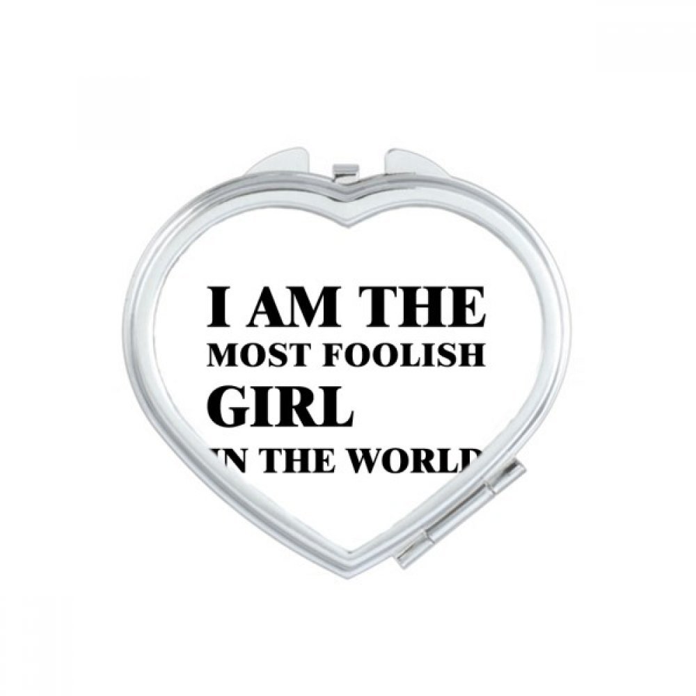 Miroir portable Fille Coeur multicolore parfait dans le sac pour le maquillage