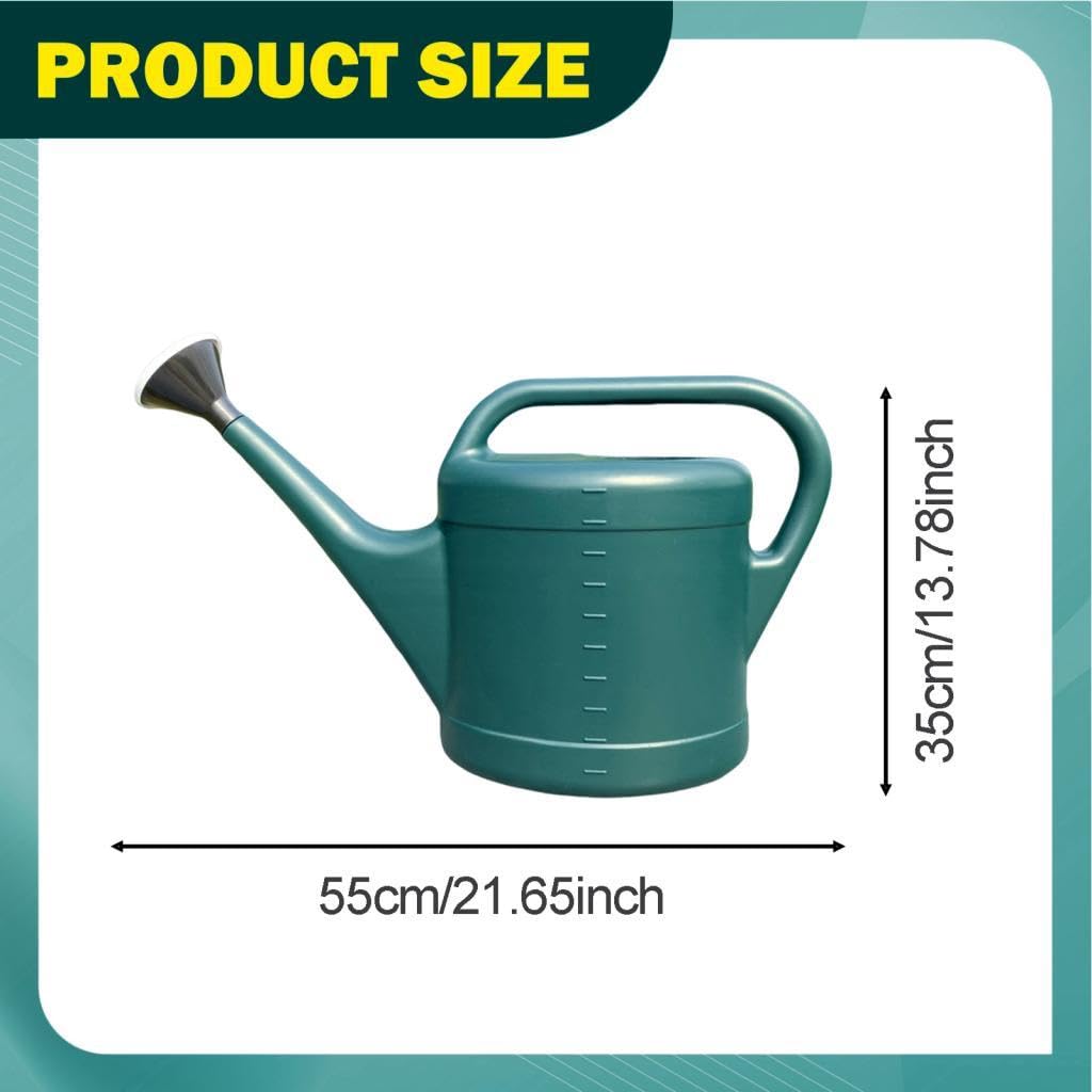 Arrosoir de Jardin avec Buse de Précision, Arrosoir Décoratif pour Plantes D'intérieur et D'extérieur, Grand Récipient Léger, Poignée Ergonomi, 10 L