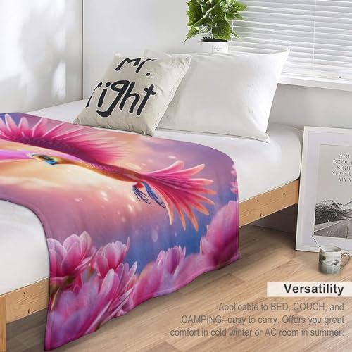 Couverture oiseau mignon en flannel polaire 140x180cm pour lit et canapé - 6
