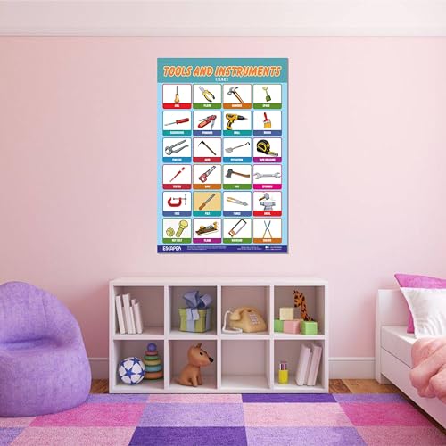Image of ESCAPER Tools & Instruments Educational Charts for Kids, Charts for Kids Learning (11.5 x 17.5 inches), Kids Study Material, Kids Learning Books, Educational Posters