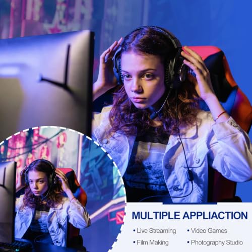 Image of Emart 77in x 92in Collapsible Blue Backdrop Retractable Chromakey Photo Background with Solid Aluminium Base, Auto-Locking Frame, Wrinkle- Resistant Fabric for Video Studio, Live Game,Streaming