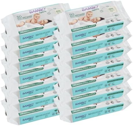 Bambo Nature Bio Baby Wipes: 100% Biodegradable, 700 Count