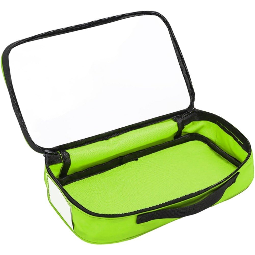 Sanfly First Aid Bag Empty Medical Kit Accessory Pouch Zippered Travel Medicine Bag with Transparent Window for Car Home Outdoor Travel