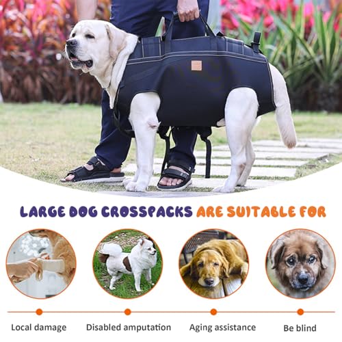 Arnés de elevación para perros de cuerpo completo que ayuda a cuidar a perros mayores 7