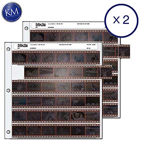 Print File 35mm Size Archival Storage Pages for Negatives | 6-Strips of 6-Frames