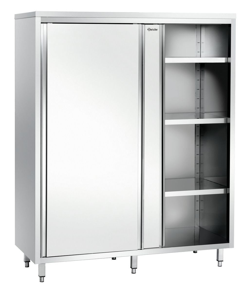 Armadio a doppia anta in inox a 3 ripiani 1200x600x2000 mm - Bartscher 398120