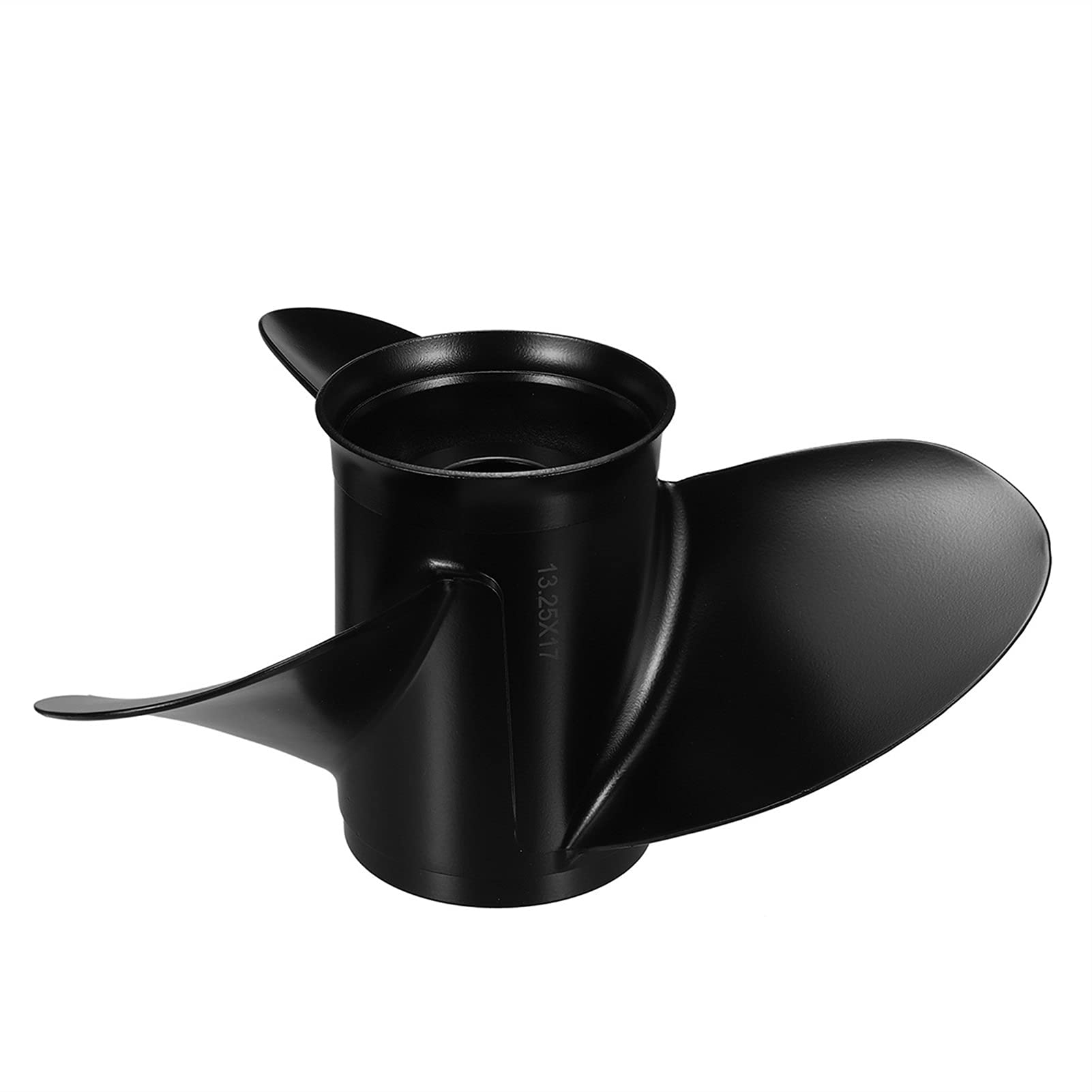 Elica fuoribordo per barche marine, 13,25 x 17, in lega di alluminio, design a 3 lame, adatta a motori da 60 125 HP, set completo di accessori per una navigazione fluida