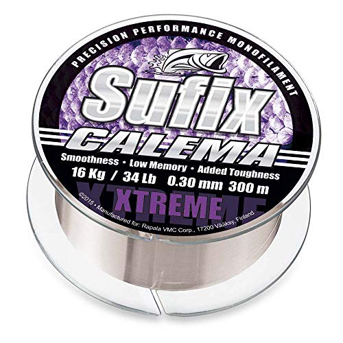 Sufix – calema Xtreme 300, Color Transparente, tamaño 0.450 mm