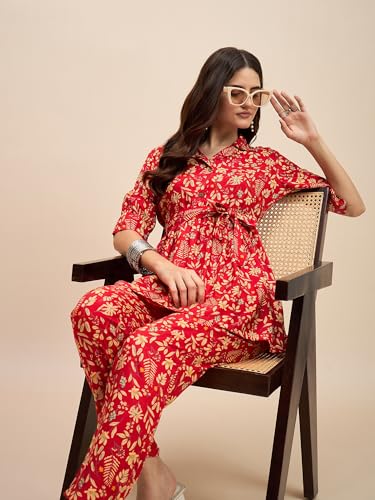 Image of Truvon Fashions Women's Co-Ords Set, Kurta and Pant Set