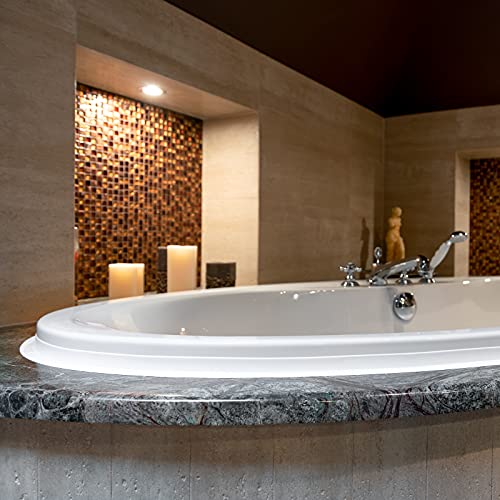 ProfiPVC Weichsockelleiste 18x18mm 5 Meter für Küche und Badezimmer, selbstklebende Abschlussleiste aus PVC, flexible Knickleiste - Fugendichtungsband, weiss – Bild 5