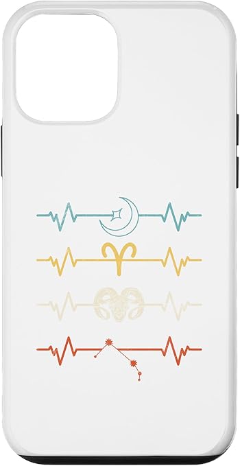 iPhone 12 mini Aries Zodiac Sign Astrology Aries Heartbeat Case