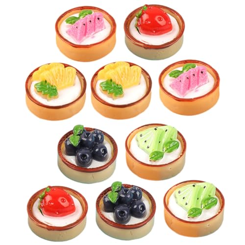 HEMOTON 10pcs Simulated Cake Decorations Realistic Small Cake Fake Desserts Cake Models Decorative Cake Model Simulation Cake Dessert Models Lifelike Cakes Small House Decors Fake Cakes