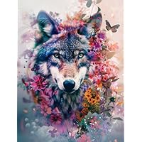 DIY Perlenstickerei Set 30x40cm - Fantasy Elfen Waldlandschaft Bastelset