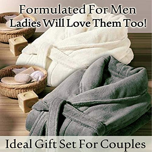 Men's Bath Bombs Gift Set. 24 Therapeutic Shea Bath Bombs For Men! Large Spa Fizzers With Moisturizing & Essential Oils. Aromatherapy Bath Bomb Set Makes Best Gift Set For Men, Husband, Boyfriend Etc… #TOP4