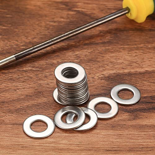 wugongshan 684 Pcs Stainless Steel Flat Washers, 9 Sizes Metal Washers Hardware Assortment Set - Image 3