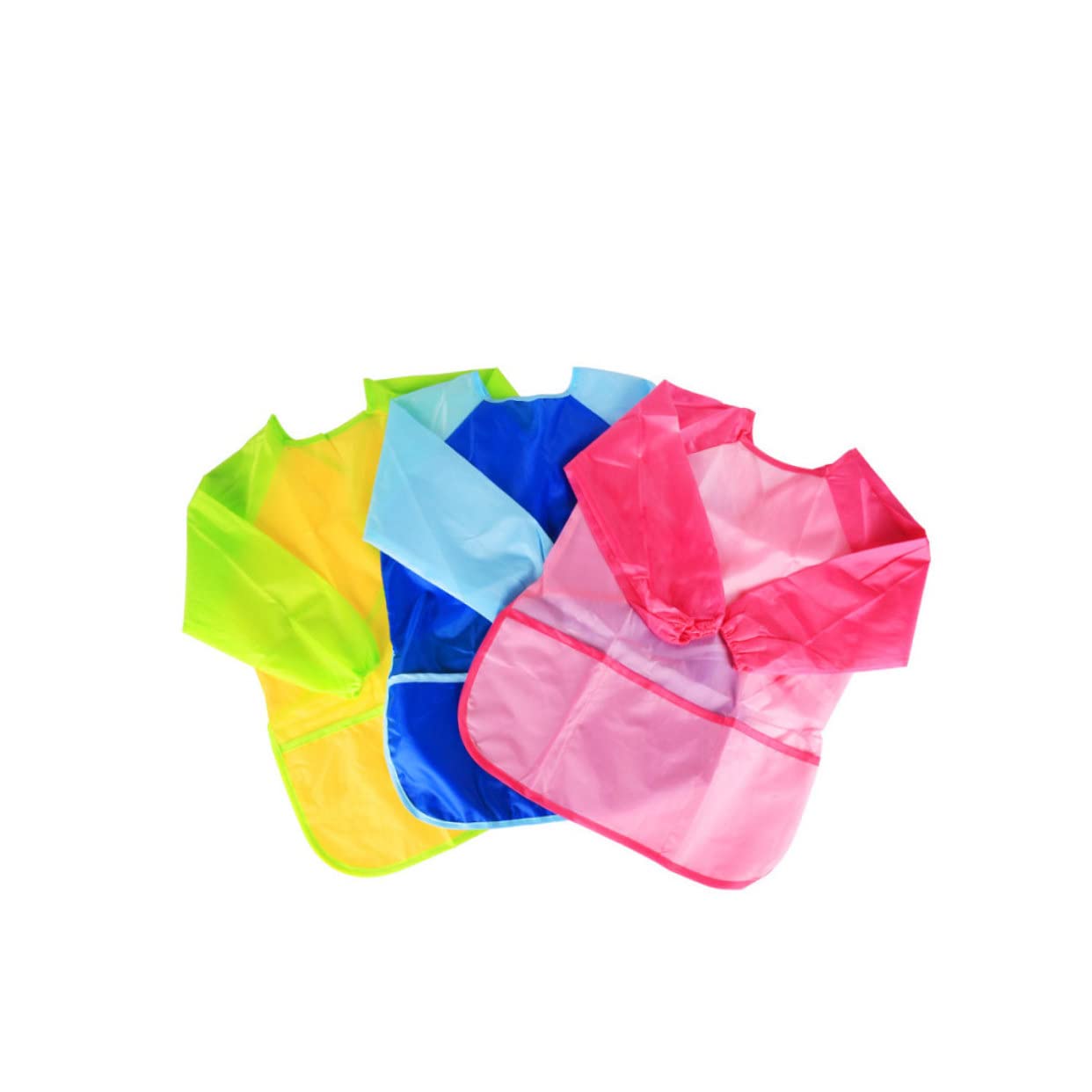Abaodam 6pezzi Grembiule Per Maniche Lunghe Assortimento Colori Per e Attività Creative Facile e Riutilizzabile