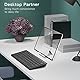 JETech Tablet Ständer, Verstellbare Tragbar Tablet Halter, Faltbarer Tisch Halterung, Dock für iPad/iPad Pro/Air/Mini, Galaxy Tab A8/A7 Lite/A7/S8/S7, Tab/Phones(4-13), Silber