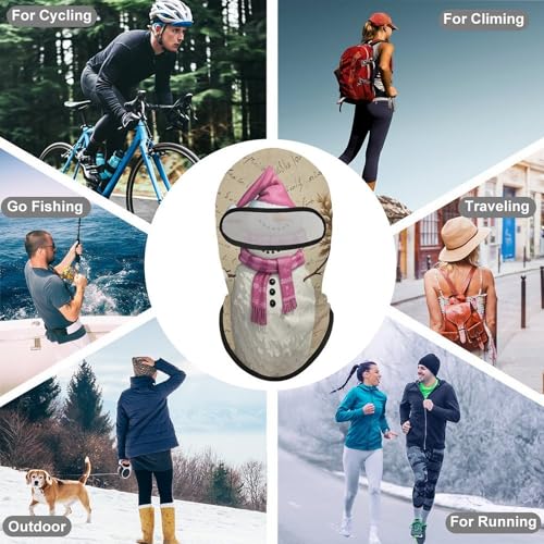 Balaclava para Hombre Máscara de Esquí para Mujer Máscara Facial Completa para Ciclismo miniatura 6
