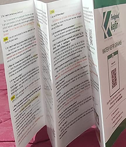 Image of Feelgood Kefir Live Large Sized Water Kefir Grains (40 Grams) | Large Strainer, Spoon & 1 Complementary Milk Kefir Starter Culture Powder Sachet | Msds & Fssai Certified | Lifetime Reusable