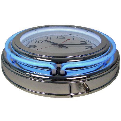 image for Trademark Gameroom Lavish Home Retro Neon Wall Clock - Battery Operate
