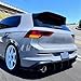 Kinautex Rear Bumper Diffuser Lip Splitter Spoiler for 2022-2025 Volkswagen Golf GTI MK8 Blade Style Gloss Black Body Kit Protector
