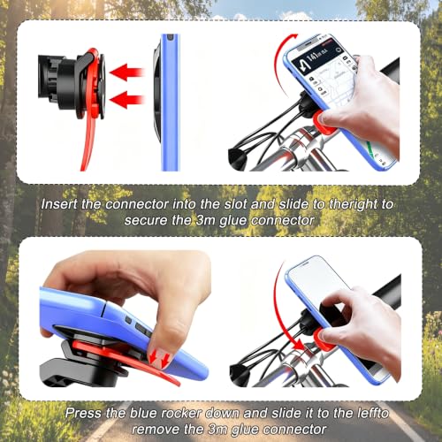 Image of 7 PCS Set Accessory Kit with Handlebar Mount,Mobile Mount for Bike, Phone Holder for Urban Cycling and Outdoor Adventures, Compatible with Most Bicycles and Motorcycles