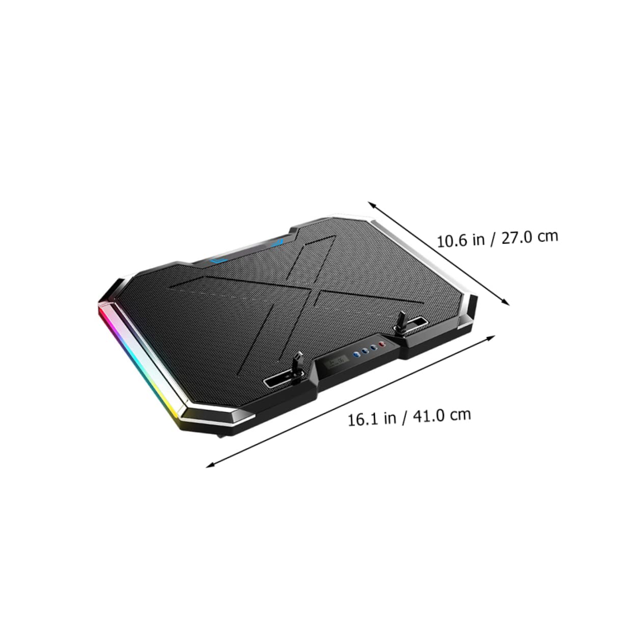 Refroidisseur pour Ordinateur Portable 7 Vitesses en Alliage Noir
