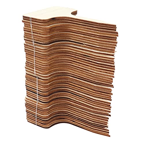 Étiquette de Plante en Forme de T, Signe de Plante en Bois, Accessoires de Conteneur de Plante, Graine en Pot, Outil de Fleur à Base de Plantes pour le Jardin 50 Pièces