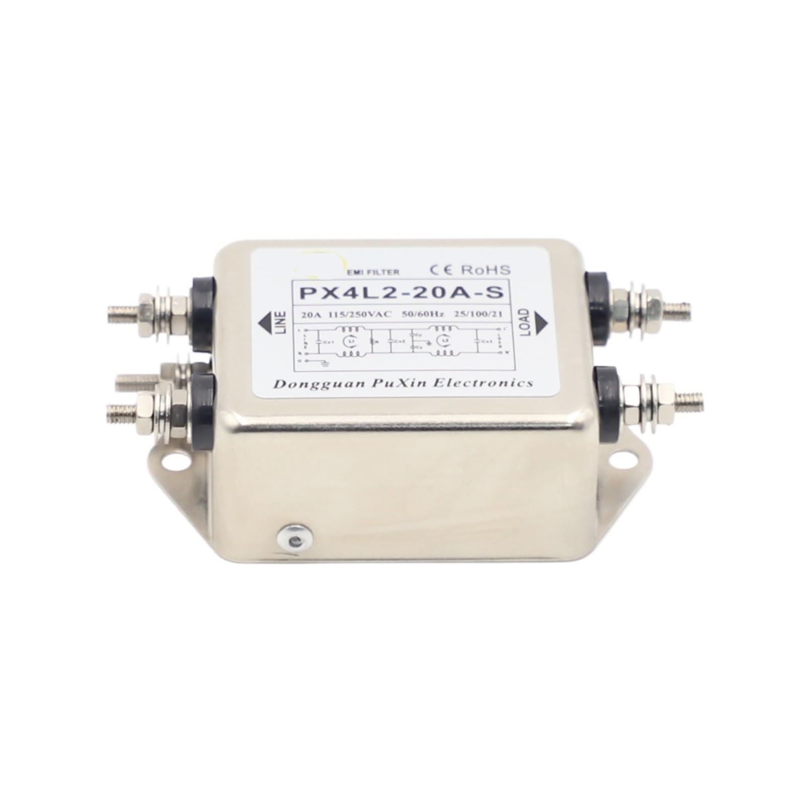 Filtre de Puissance 20A 220V Double étage CEM PX4L2-20A-S