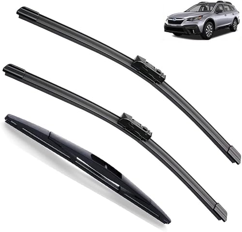 RESKIU Car Front Windshield Wiper Blade Set Replacement for Subaru XV GT MK2 2017 – 2023, All Season Windscreen Wipers Quiet Easy Installation