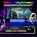 immagine 7Tastiera meccanica, Tastiera meccanica per giochi con cavo USB retroilluminata a LED Rainbow AK33, tastiera da gioco meccanica compatta a 82 tasti con tasti anti-ghosting (Interruttore Blu, Nero)