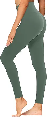 GAYHAY High Waisted Leggings for Women - Soft Opaque Slim Tummy Control Printed Pants for Running Cycling Yoga