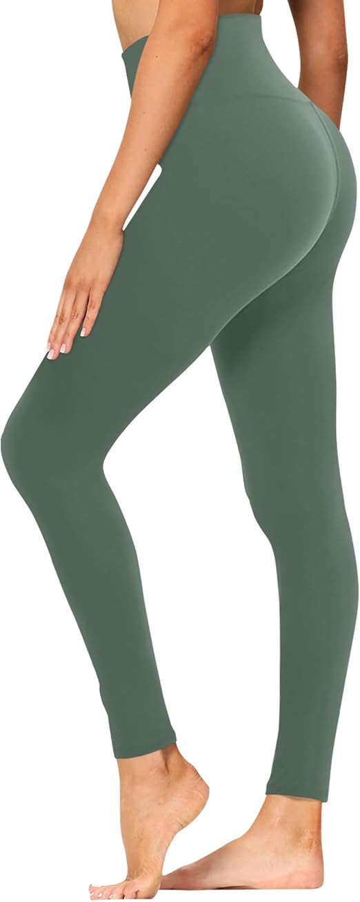 GAYHAY High Waisted Leggings for Women - Soft Opaque Slim Tummy Control Printed Pants for Running Cycling Yoga