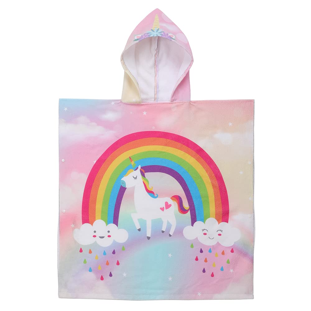 KAKU NANU Badetücher Badehandtuch für Kinder - Exquisites Muster Bademantel Badeponcho für Jungen Mädchen - Cute Handtuch mit Kapuze