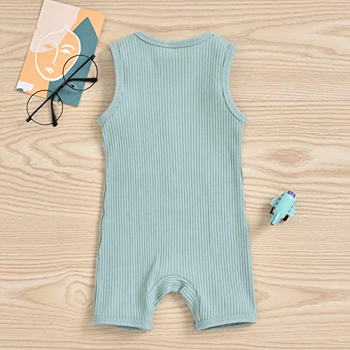 Image of Newborn Summer Baby Boy Girl Rompers Bodysuit Jumpsuit Playsuit One Piece Outfit Clothes