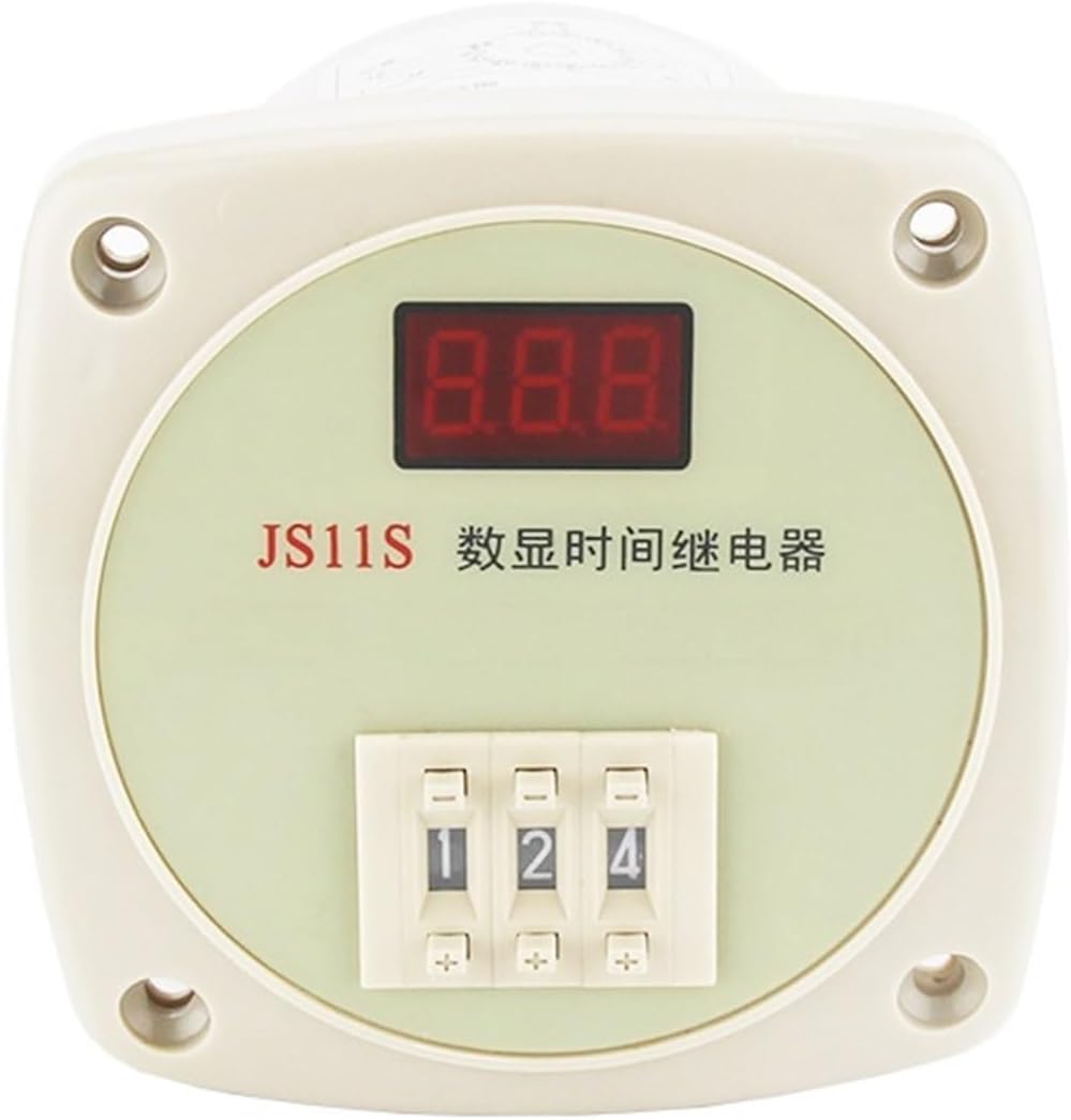 JS11S Digital Display Time Relay 0.01-9.99S .1-99.9S 1-999S 1-999M .01S-999H Delay Switch Timer AC220V AC380V(220V,1-999S)